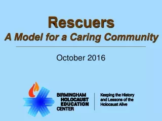 Rescuers A Model for a Caring Community