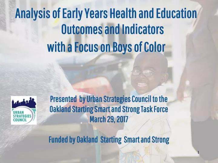 analysis of early years health and education