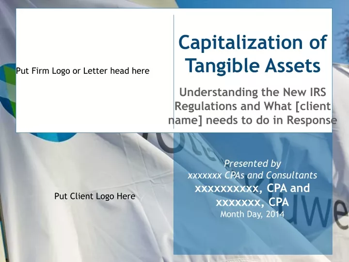 capitalization of tangible assets