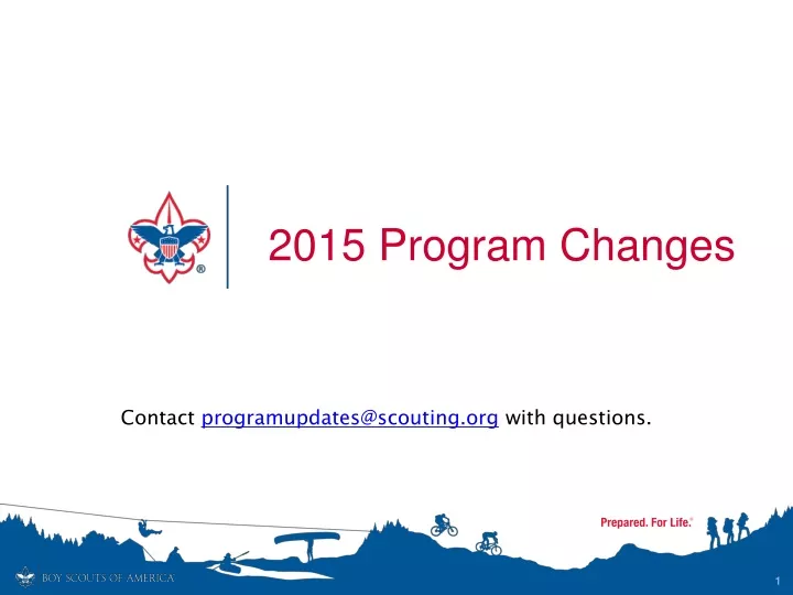 2015 program changes