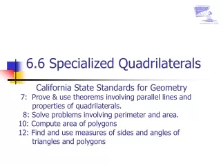 6.6 Specialized Quadrilaterals