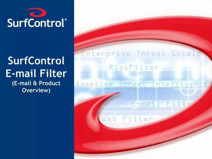 surfcontrol e mail filter e mail product overview