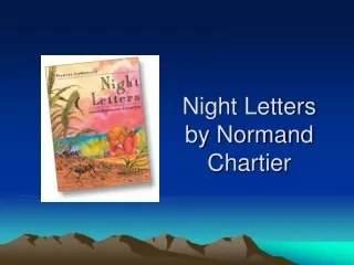 Night Letters by Normand Chartier