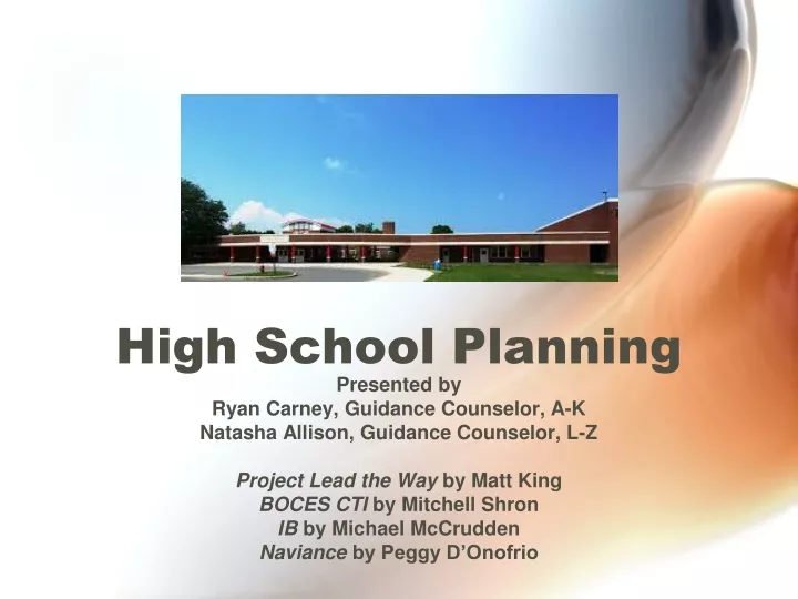 high school planning