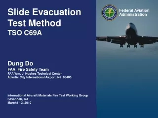Slide Evacuation Test Method TSO C69A