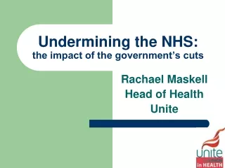 Undermining the NHS: the impact of the government’s cuts