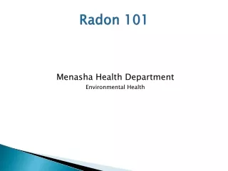 Radon 101