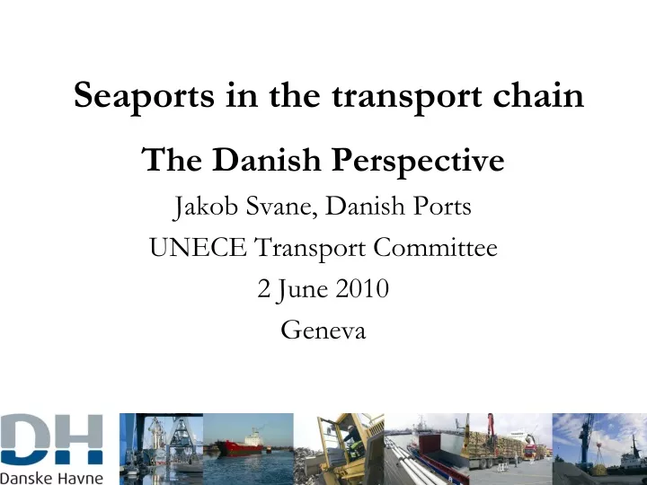 seaports in the transport chain