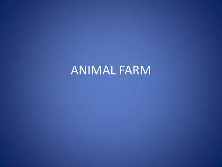 animal farm