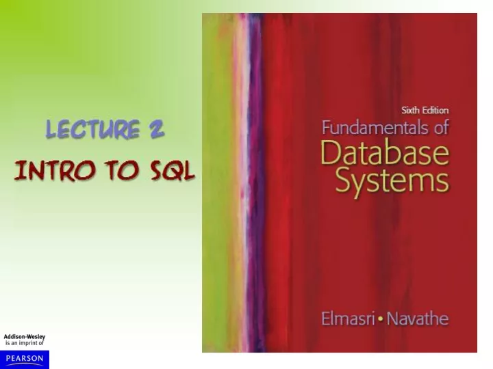 lecture 2 intro to sql