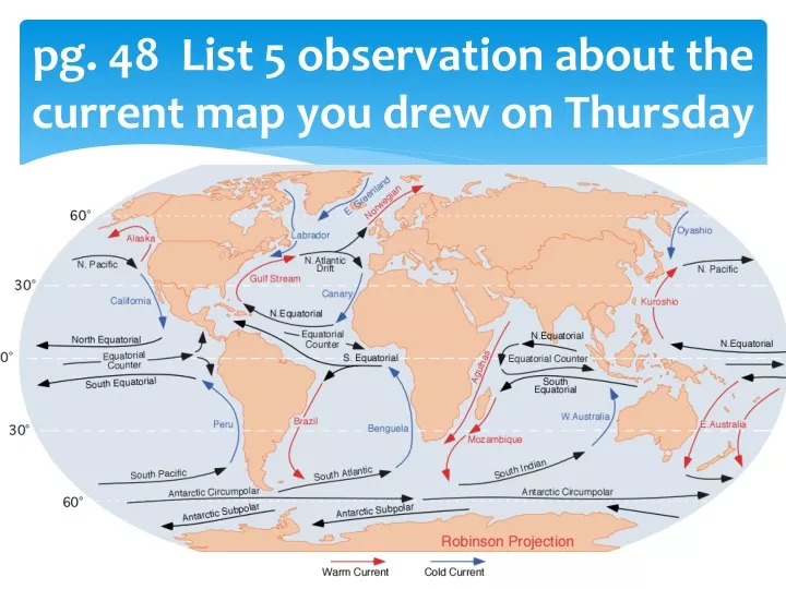 pg 48 list 5 observation about the current map you drew on thursday