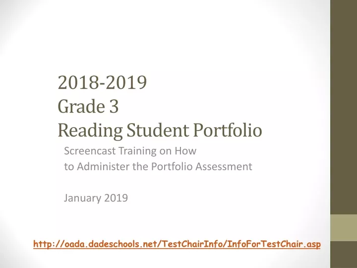 2018 2019 grade 3 reading student portfolio
