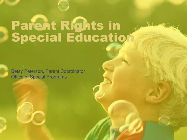 parent rights in special education