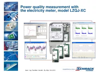 Power quality measurement with  the electricity meter, model LZQJ-XC