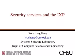 Security services and the IXP