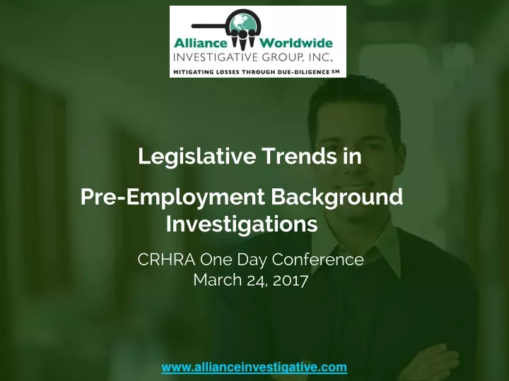 legislative trends in pre employment background