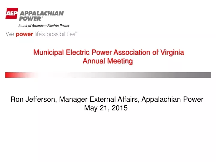 municipal electric power association of virginia