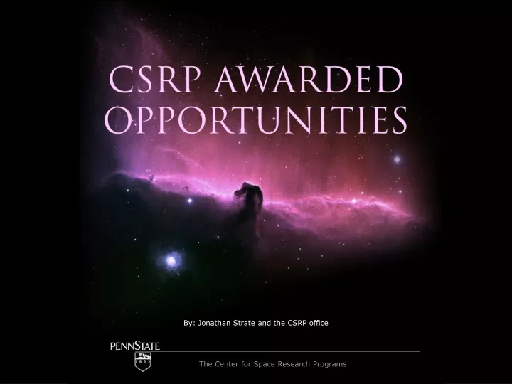 csrp awarded opportunities