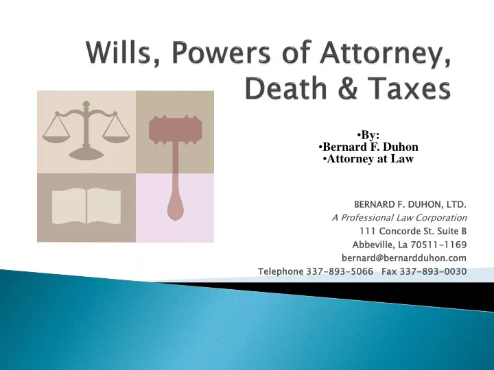 wills powers of attorney death taxes