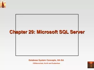 Chapter 29: Microsoft SQL Server