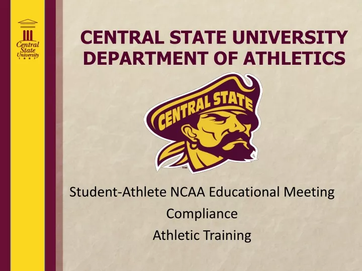 central state university department of athletics