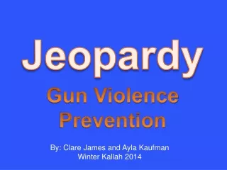 Gun Violence Prevention