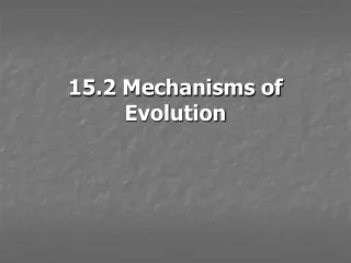 15.2 Mechanisms of Evolution