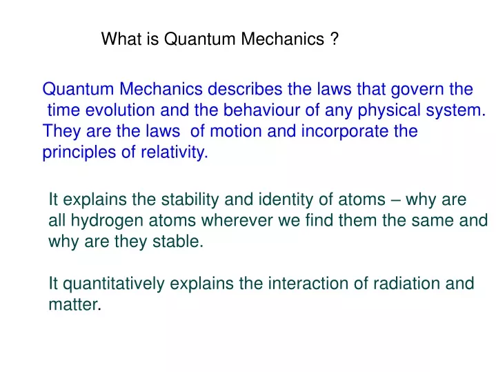 what is quantum mechanics
