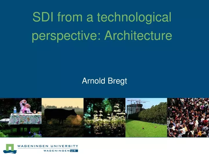 sdi from a technological perspective architecture