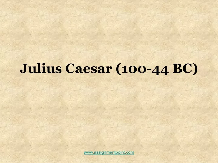 julius caesar 100 44 bc