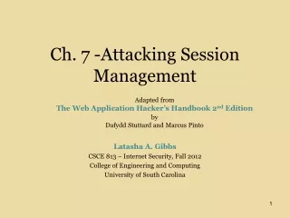 Ch. 7 -Attacking Session Management