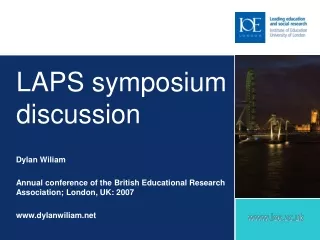 LAPS symposium discussion
