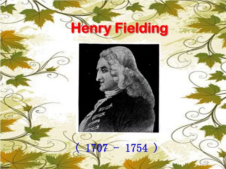 henry fielding