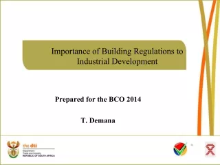 Importance of Building Regulations to  Industrial Development
