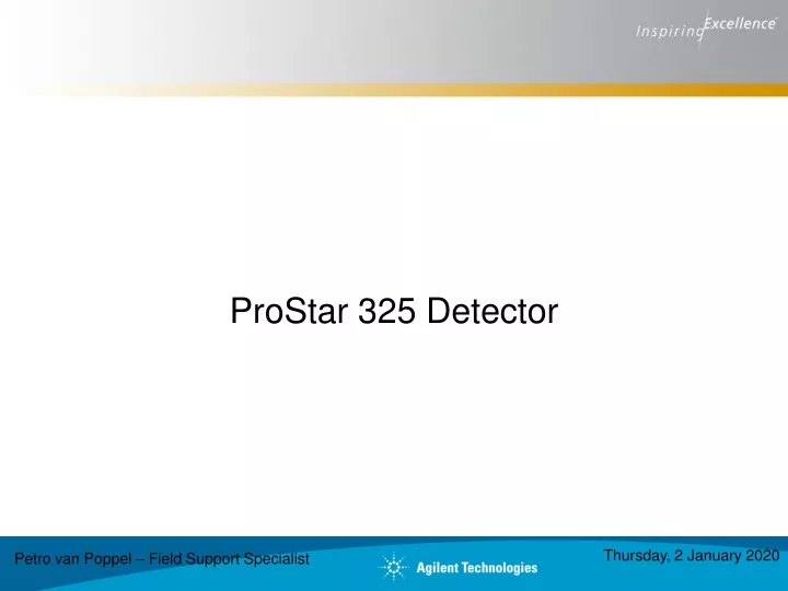 prostar 325 detector