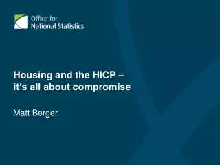 Housing and the HICP – it’s all about compromise