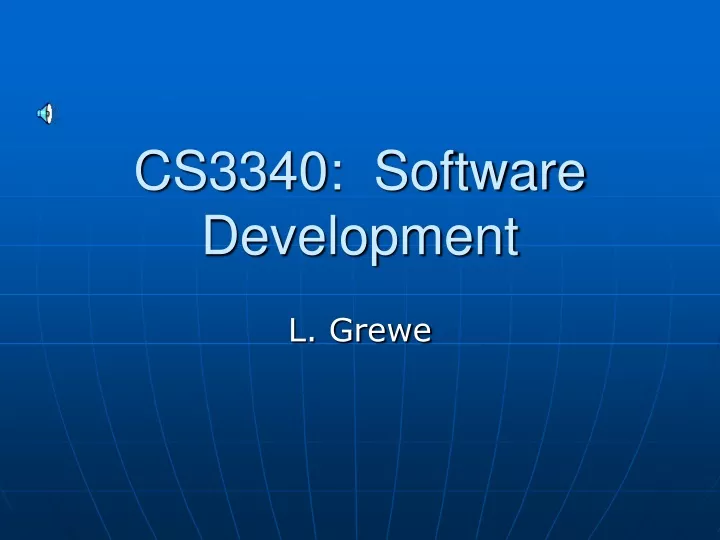 cs3340 software development