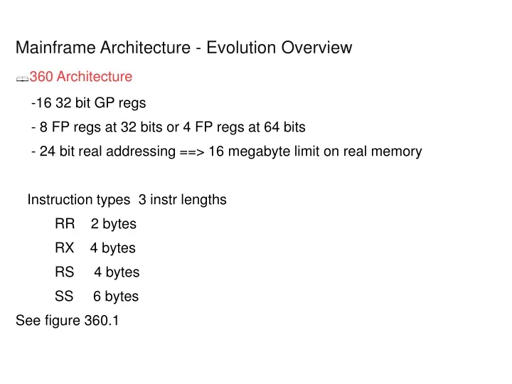 mainframe architecture evolution overview