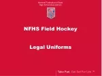 NFHS Field Hockey Legal Uniforms