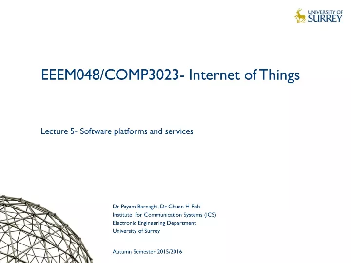 eeem048 comp3023 internet of things lecture