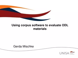 Using corpus software to evaluate ODL materials