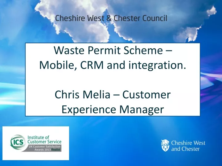 waste permit scheme mobile crm and integration