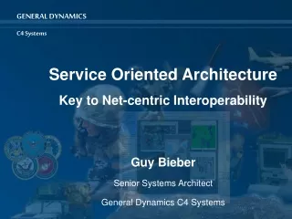 Service Oriented Architecture Key to Net-centric Interoperability