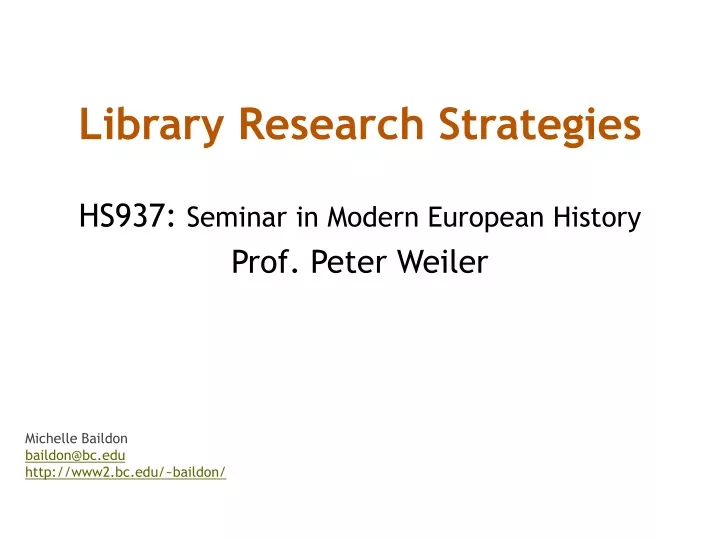 library research strategies