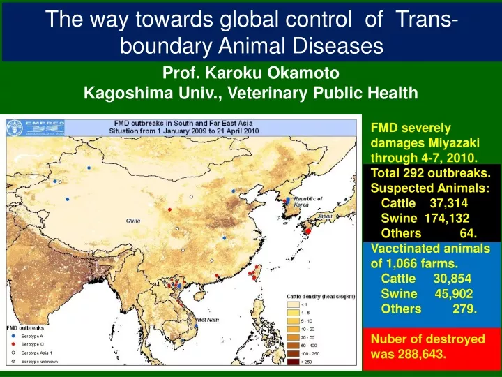 the way towards global control of trans boundary