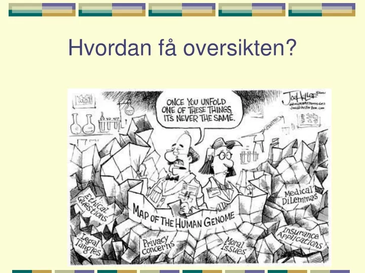 hvordan f oversikten