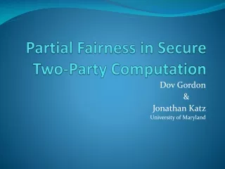 Partial Fairness in  Secure  Two-Party Computation