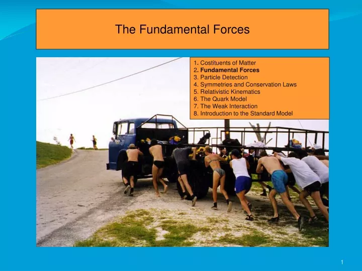 the fundamental forces