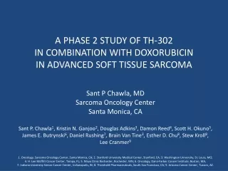 A PHASE 2 STUDY OF TH-302  IN COMBINATION WITH DOXORUBICIN  IN ADVANCED SOFT TISSUE SARCOMA