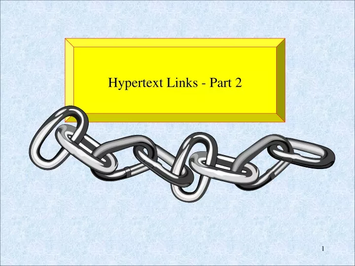 hypertext links part 2